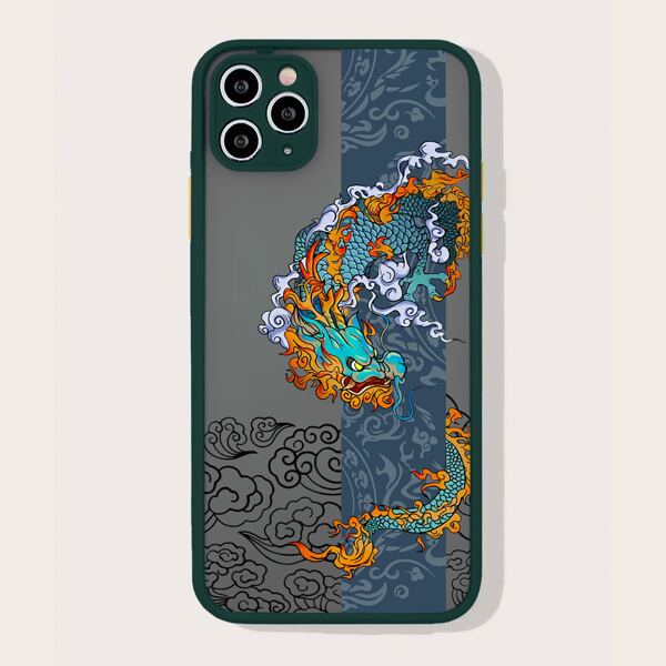 

Чехол для iPhone с китайским драконом, Многоцветный