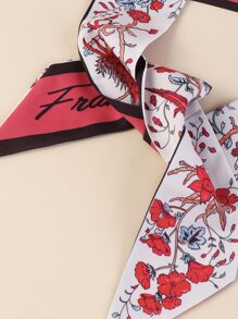 Nơ thắt nút Scrunchie khăn - Nhiều màu - Xem 3