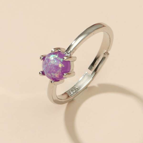 

Round Decor Ring, Purple