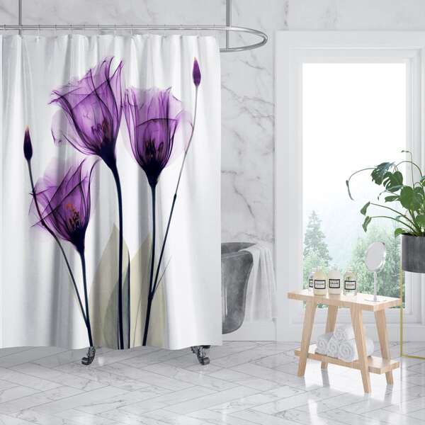 

Tulip Print Shower Curtain, Multicolor