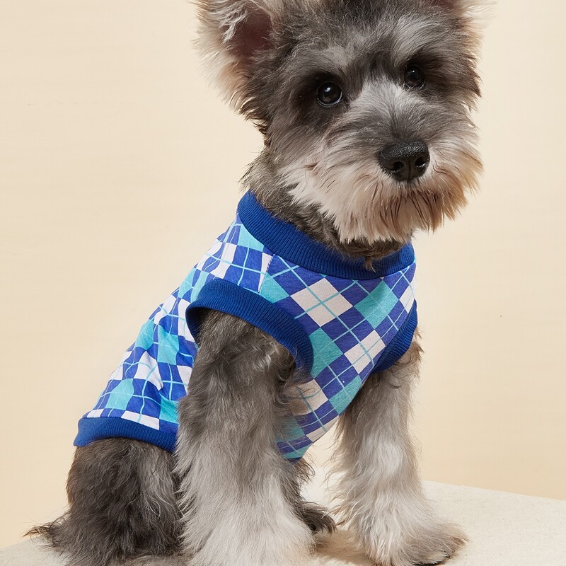 

Diamond Pattern Pet Tank Top, Multicolor