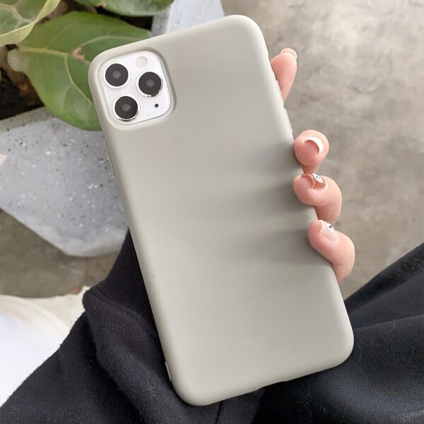 

Однотонный чехол для iPhone 1шт, Серый