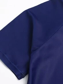 Tween Boy Leaf & Letter Graphic Swimsuit - Multicolor - View 3