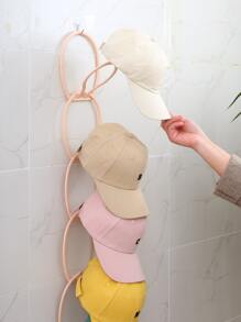6pcs Stackable Hanging Hat Rack - Pink - View 2
