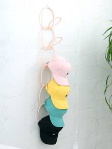 6pcs Stackable Hanging Hat Rack - Pink - View 4