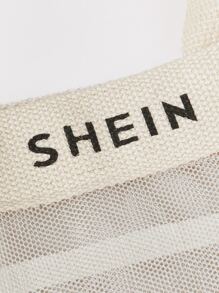 SHEIN Mesh Tote Bag - Beige - View 4