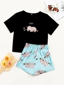 Bộ mặc nhà Hoạt hình Dễ thương - Nhiều màu - Xem 1