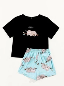 Bộ mặc nhà Hoạt hình Dễ thương - Nhiều màu - Xem 3