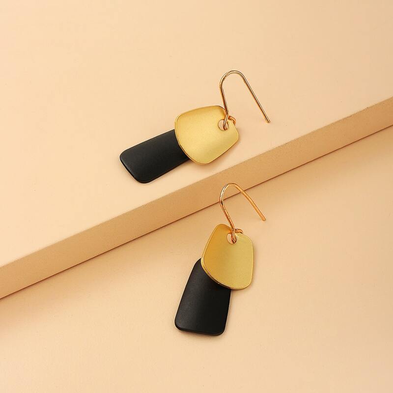 

Geo Drop Earrings, Multicolor