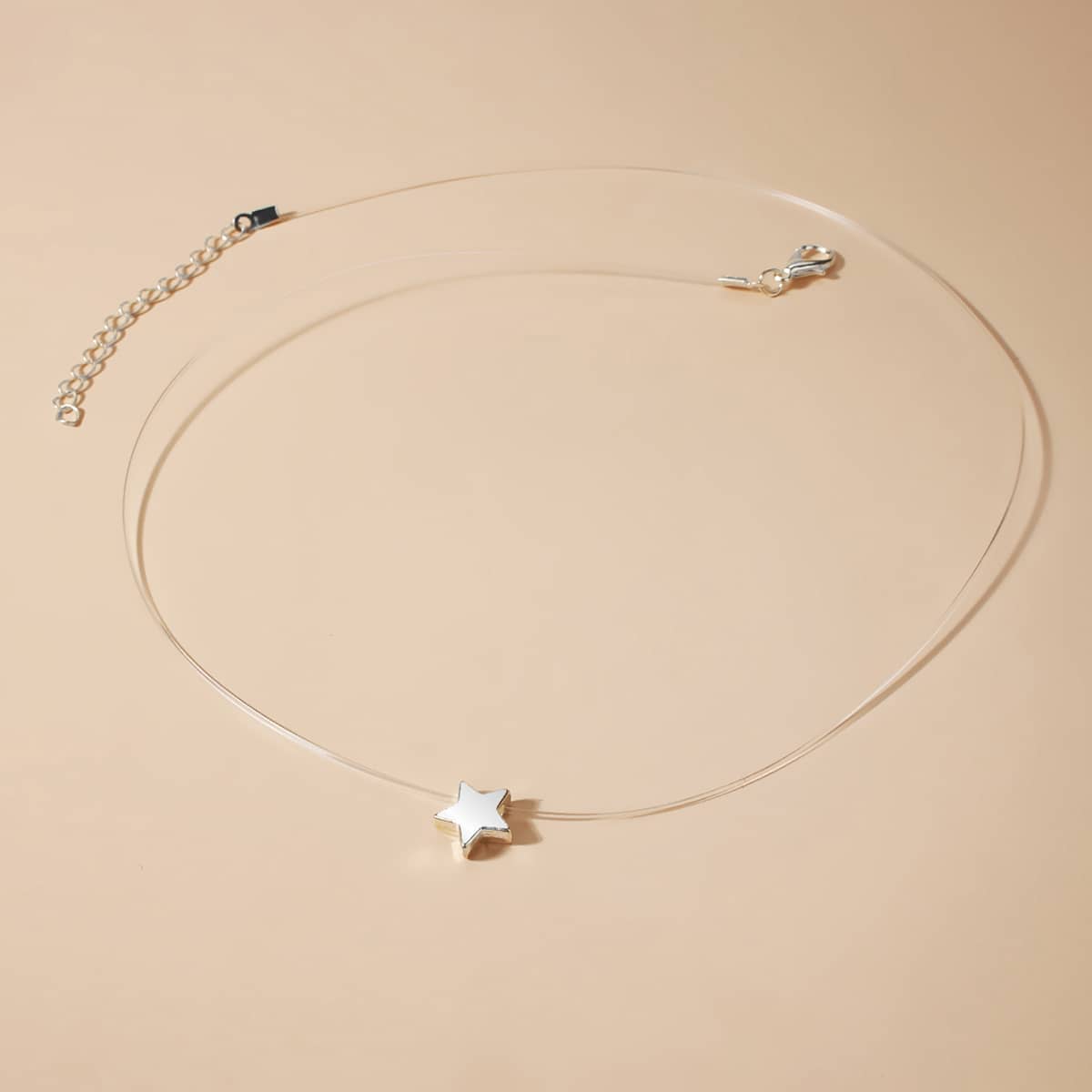 

Star Clear Choker, Silver