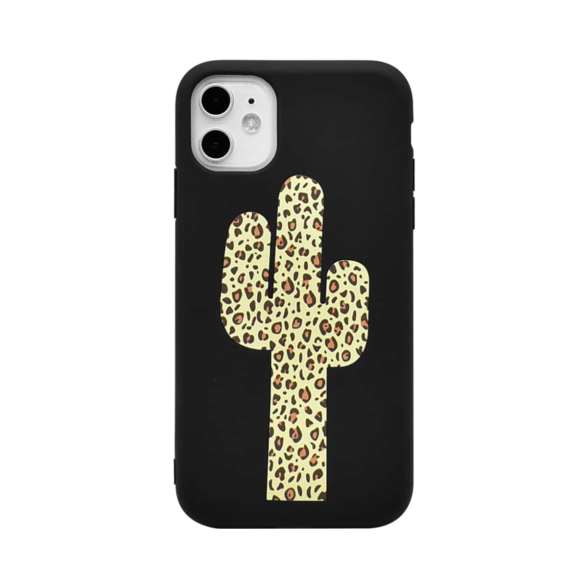 

Leopard Cactus iPhone Case, Black