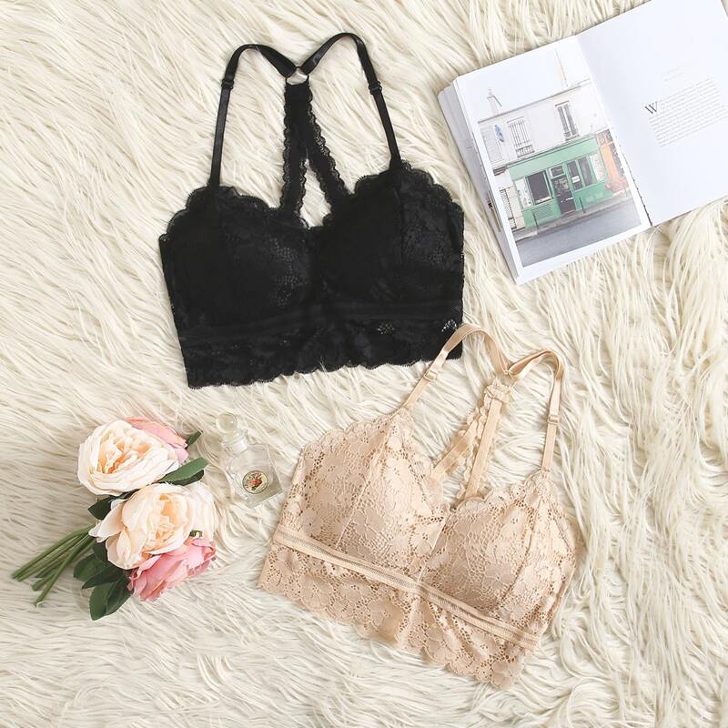 

2pack Lace Bralette, Multicolor