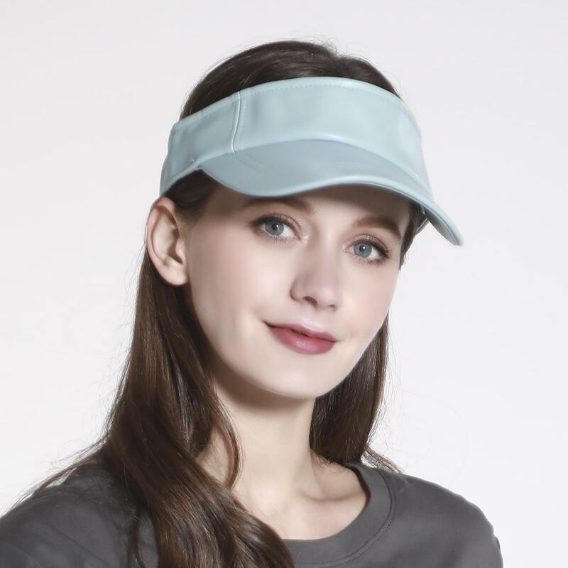 

Simple Plain Visor Hat, Baby blue