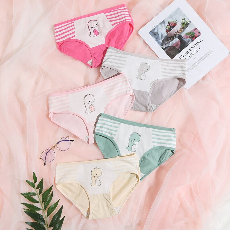 

5pack Cartoon Graphic Panty Set, Multicolor