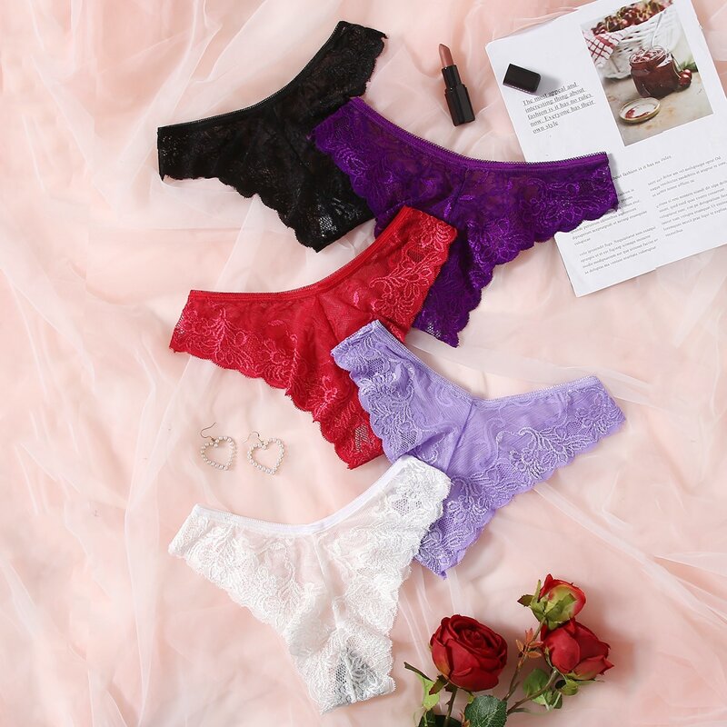 

5pack Lace Panty Set, Multicolor