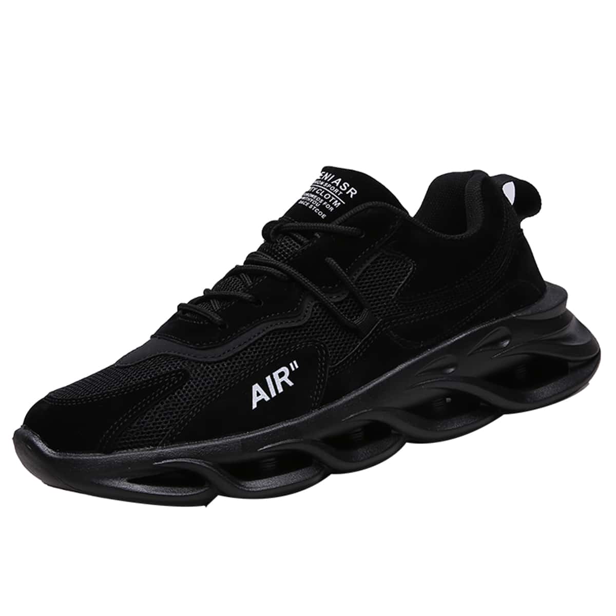 

Guys Lace-up Mesh Sneakers, Black