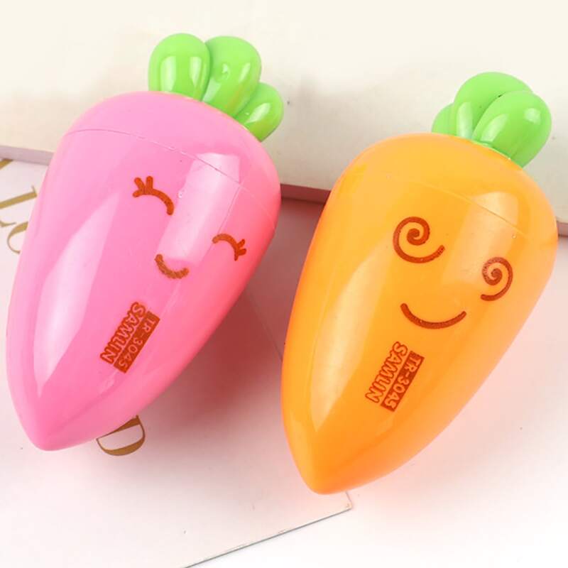 

1pc Carrot Shaped Random Correction Tape, Multicolor