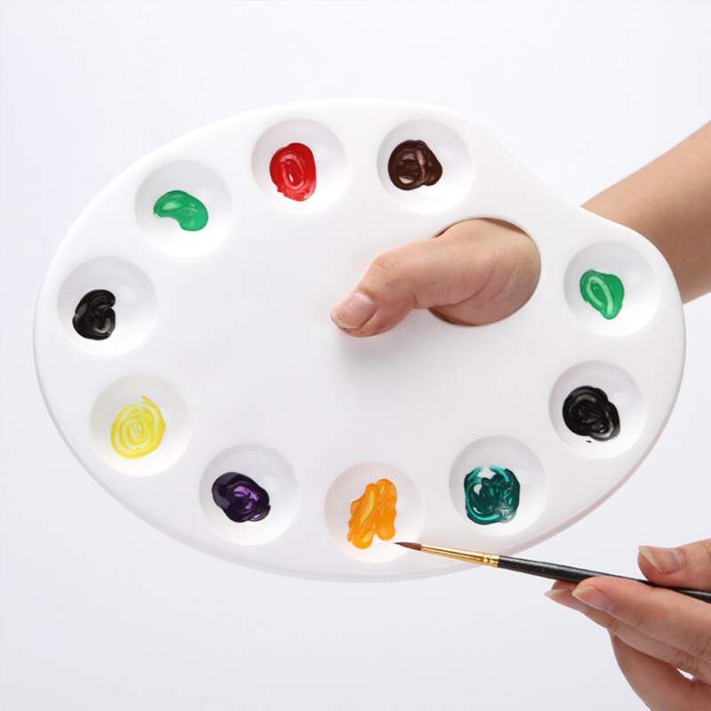 

1pc Plastic Paint Palette, White