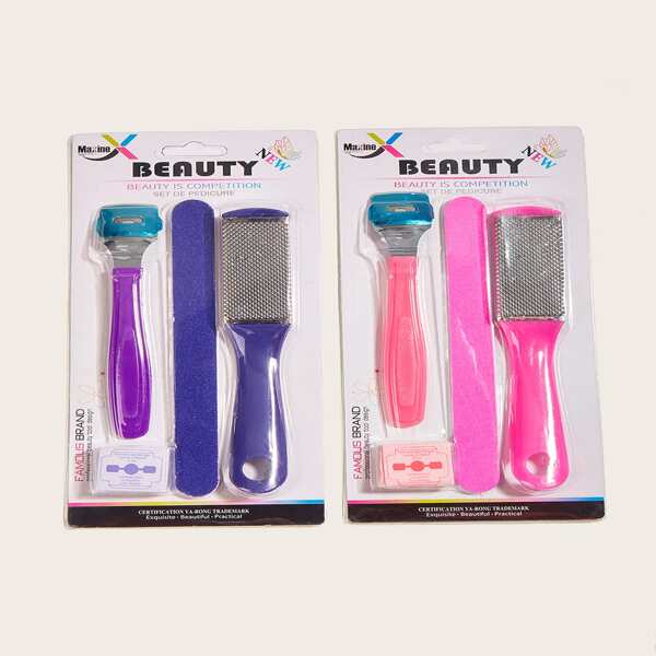 

4pcs Random Color Pedicure Tools Kit, Multicolor