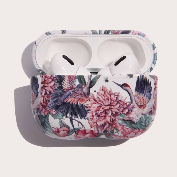 

Flower Print Airpods Case, Multicolor