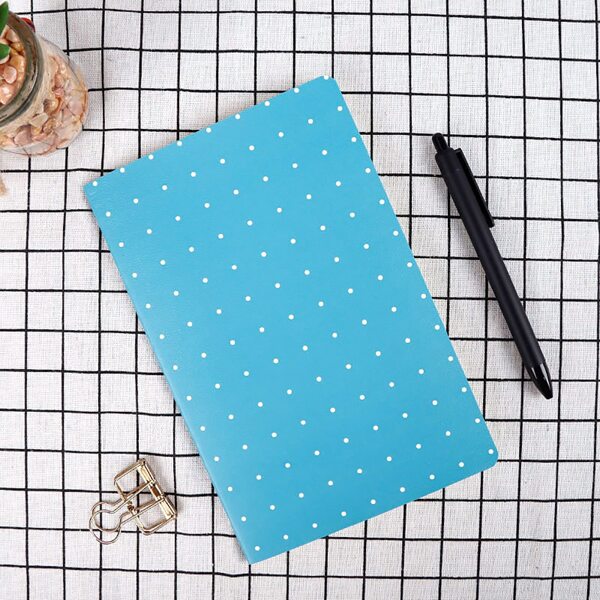 

1pc Random Dot Print Notebook, Multicolor