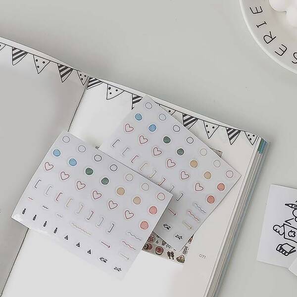 

1 Sheet Random Decoration Sticker, Multicolor