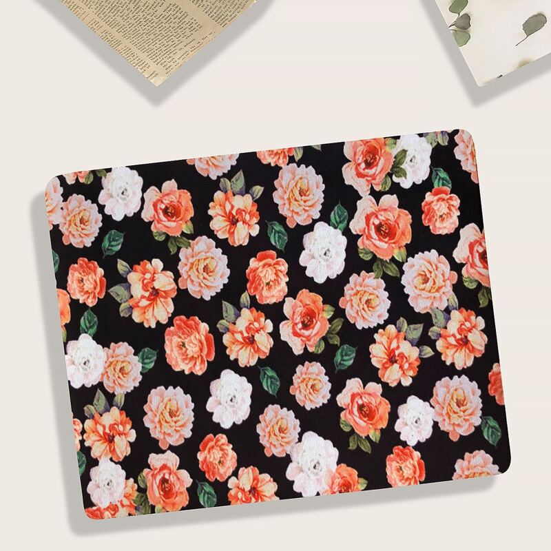 

Flower Print Mouse Pad, Multicolor