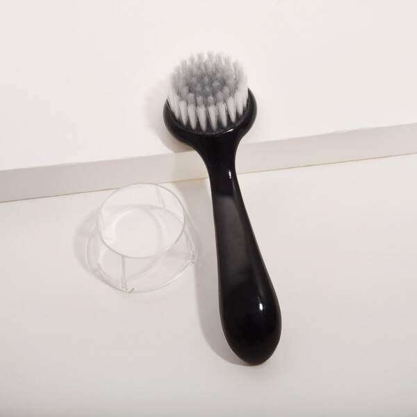 

1pc Ultra-fine Facial Cleansing Brush, Black