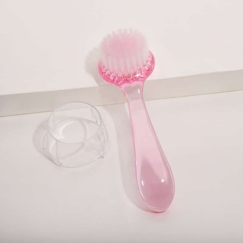 

1pc Ultra-fine Facial Cleansing Brush, Pink