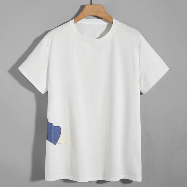 

Men Gesture Print Tee, White