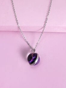 Girls Ball Decor Necklace - Multicolor - View 3