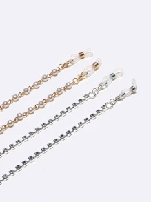 2入組人造珍珠裝飾眼鏡鏈 - 彩色 - 查看 3