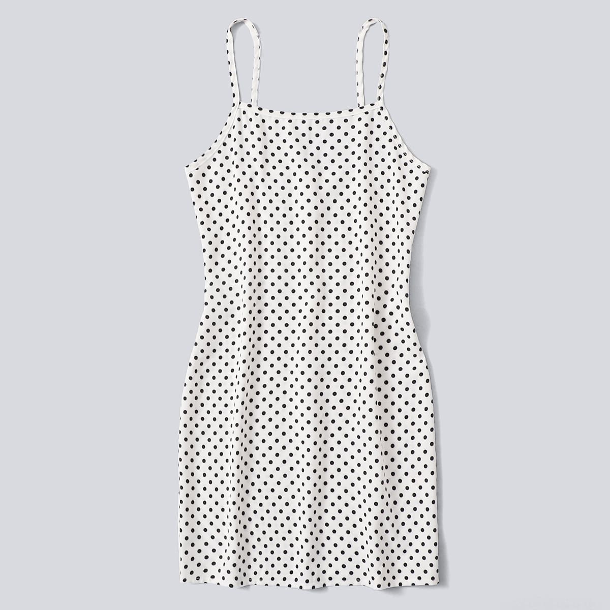 

Dalmatian Cami Dress, White