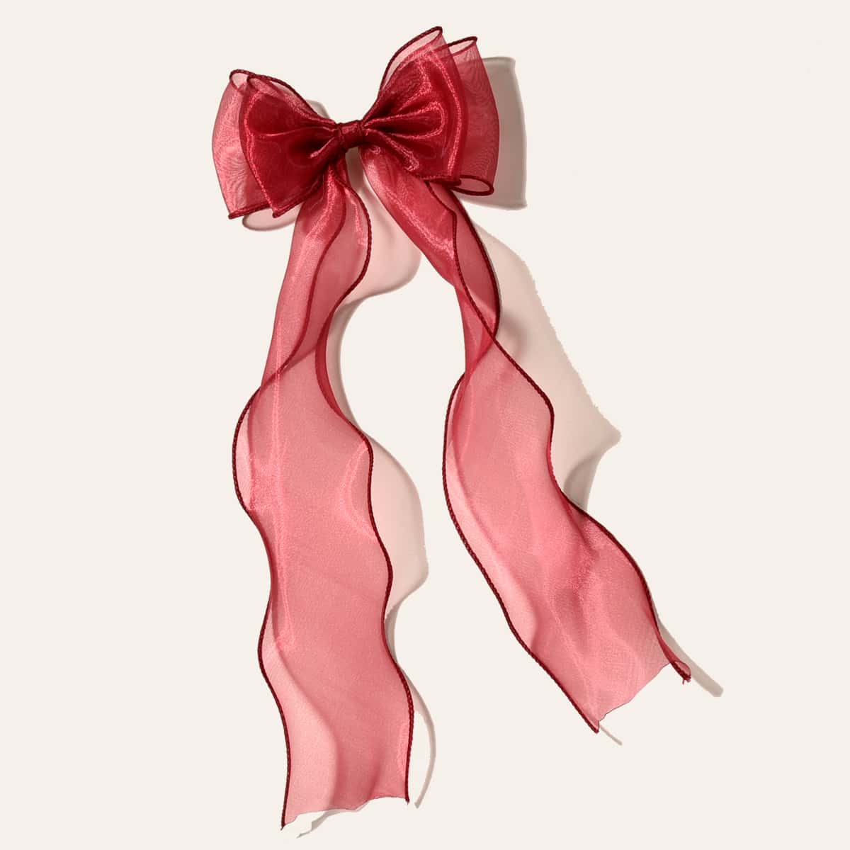 

Bow Knot Hair Clip, Rusty rose