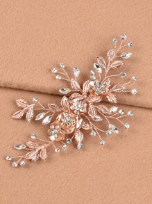 Rhinestone Decor Hair Accessory - Gold - View 1