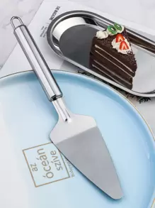 1 pieza Espátula de acero inoxidable pastel - Plateado - Ver 1
