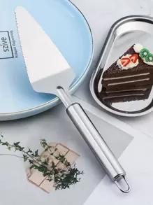 1 pieza Espátula de acero inoxidable pastel - Plateado - Ver 2