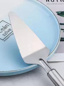 1 pieza Espátula de acero inoxidable pastel - Plateado - Ver 4