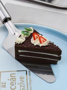 1 pieza Espátula de acero inoxidable pastel - Plateado - Ver 5