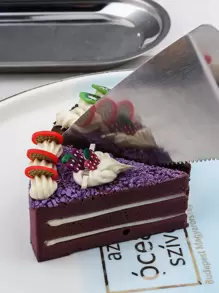 1 pieza Espátula de acero inoxidable pastel - Plateado - Ver 6