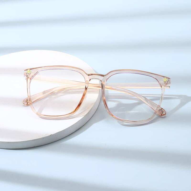 

Studded Decor Clear Frame Glasses