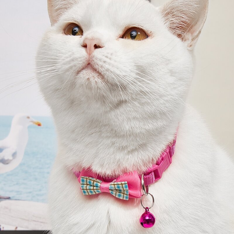 

Bow Decor Pet Collar, Pink
