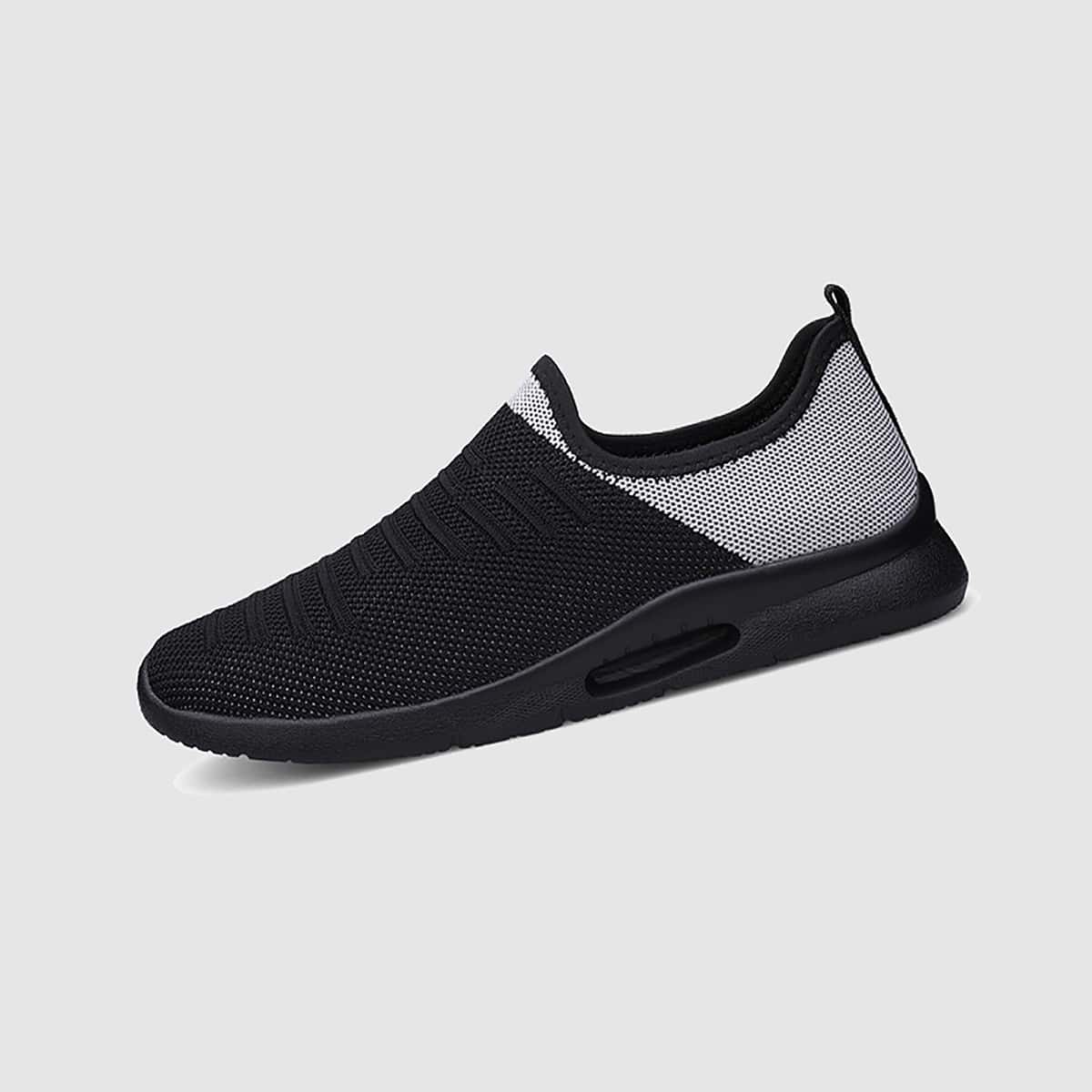 

Guys Color Block Slip On Sneakers, Black