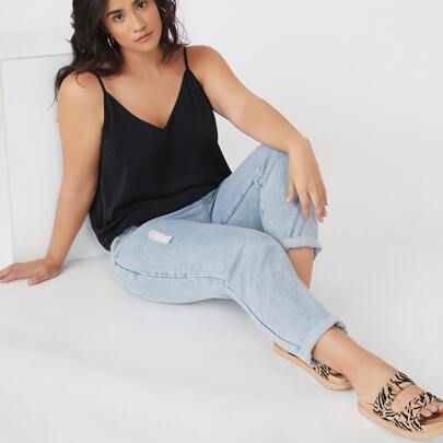 Plus Solid Cami Top/Summer