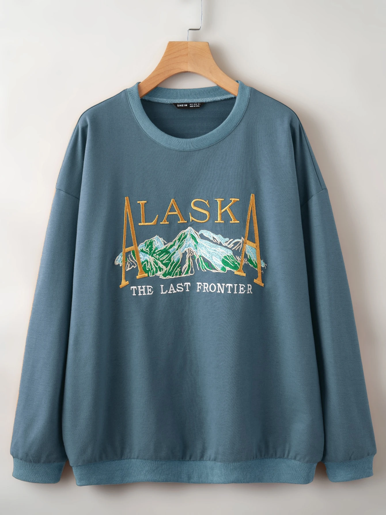 Embroidered letter sweatshirts Outlet