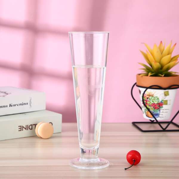 

1pc Clear Plastic Juice Cup