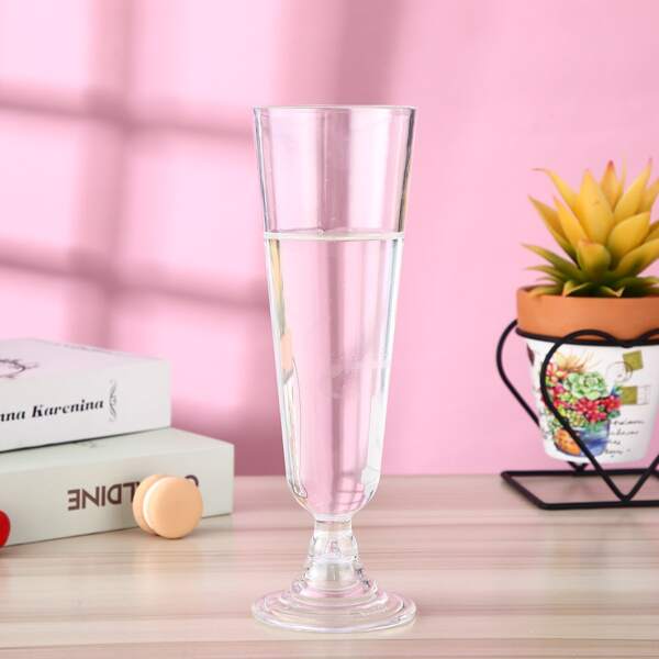 

1pc Clear Plastic Juice Cup