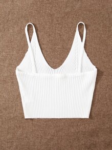 Solid Ribbed Knit Top