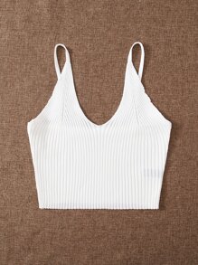 Solid Ribbed Knit Top