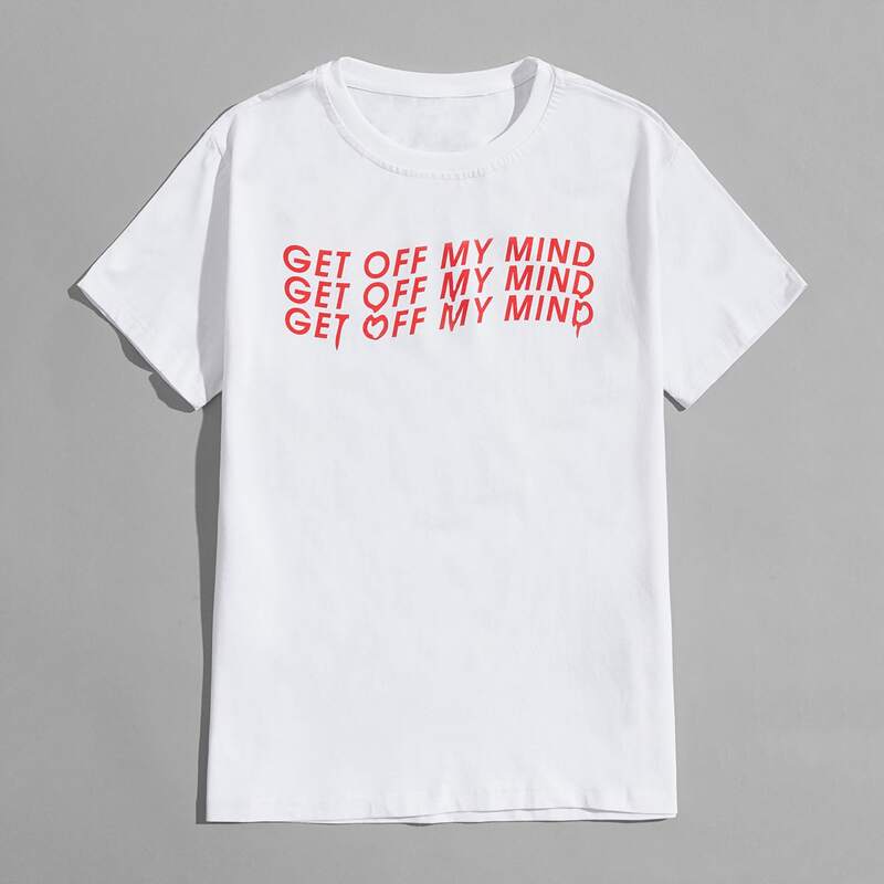 

Guys Slogan Graphic Tee, White